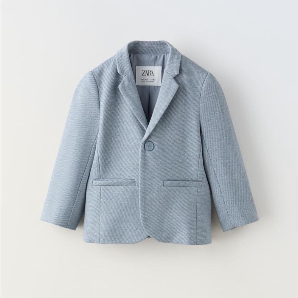 Zara Light Gray Kids Blazer